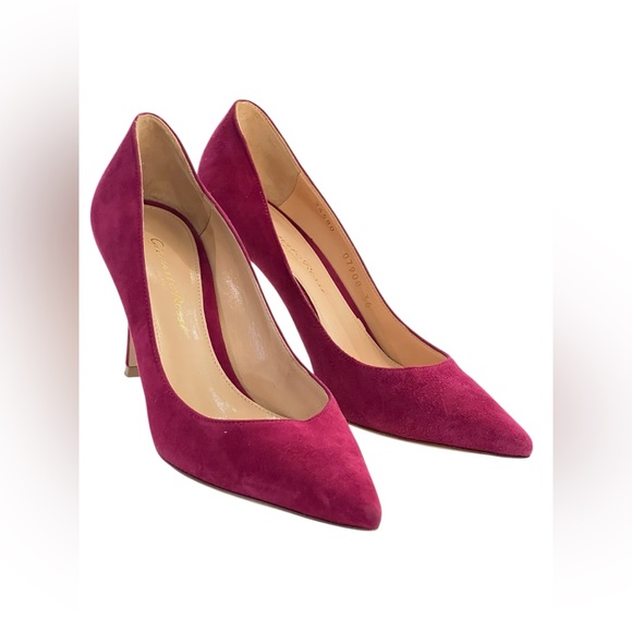 GIANVITO ROSSI 85 suede pumps - Picture 5 of 12